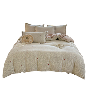 加厚水洗棉单件被套150x200x230学生宿舍被罩单双人被芯套床品新