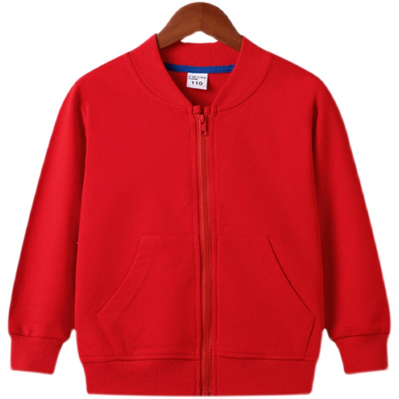 棒球服男童外套春秋薄卫衣班服园服小学生A类棉休闲运动拉链开衫