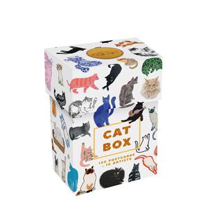 【预售】猫的明信片盒：10位艺术家的100张明信片 Cat Box: 100 Postcards by 10 Artists 原版明信片