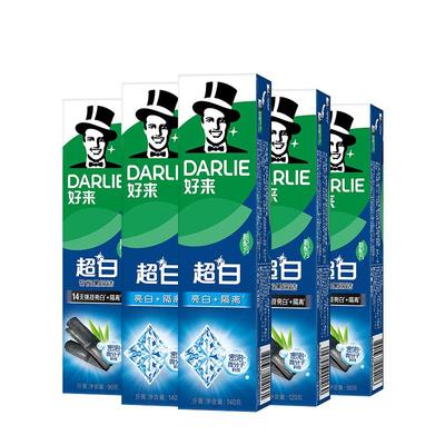 好来超白竹炭亮白牙膏去口臭含氟