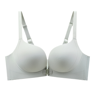 前扣内衣女小胸聚拢显大2024新款收副乳防下垂无痕胸罩美背文胸