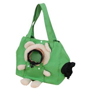 猫包便携外出猫咪外出包可露头单肩帆布包小型犬出行包大容量狗包