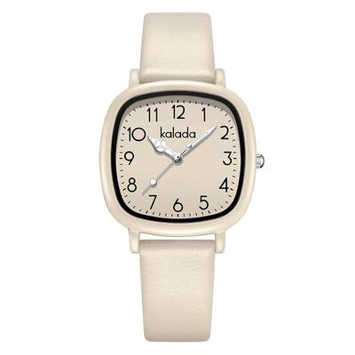 2025新款手表女款初中高中学生ins高颜值显白儿童考试方形石英表