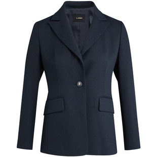 [商场同款]智性通勤LANDI蓝松鸦通勤收腰西装外套女2025秋新品