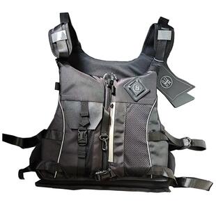 班夫酷飒黑大浮力救生衣便携背心车冲浪背心路亚桨板海钓漂流服潮