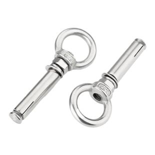 304不锈钢膨胀螺丝M6M8M10M12带环挂钩带圈加长万能吊环膨胀螺栓