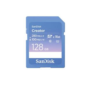 【自营】闪迪创作者系列SD卡6K内存卡V60单反相机高速连拍存储卡