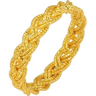 周六福5G黄金戒指女计价足金2代无极金系列指环手饰新年礼物