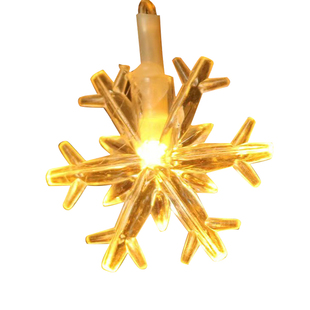 LED新年氛围灯雪花小彩灯串灯过年春节装饰灯带场景布置挂饰挂件