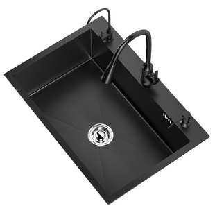 厨房洗菜盆大单槽304不锈钢水槽台下洗碗槽家用加厚洗菜池水池