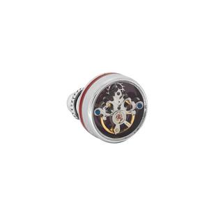 英国tateossian【明星同款】圆形陀飞轮胸针男士西装别针轻奢礼物