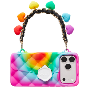 香港Candies x Popbob联乘小香风孔雪儿明星同款手机壳适用iPhone17/Pro/Max手拎手机包奢华高级感联名手提款