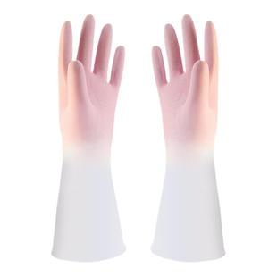 厨房洗碗手套加厚耐用型防水清洁家务女洗衣拨款乳胶橡胶胶皮手套