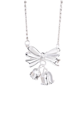 铃兰花纯银项链女个性气质网红