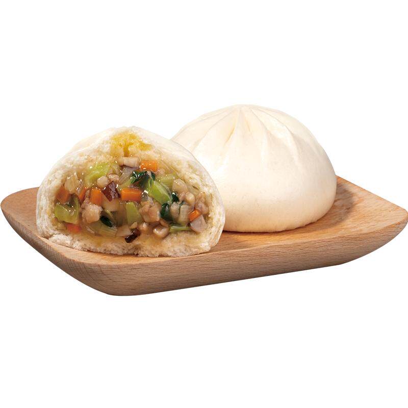 【3件包邮】希杰必品阁速食早餐速冻面点猪肉紫薯素菜云包子即食