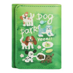 踏青小狗钱包女小巧卡包大容量多卡位零钱包2026新款小众学生钱夹