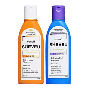 【强效去屑】sheveu洗发水赛逸控油蓬松止痒去屑二硫化硒sln紫瓶