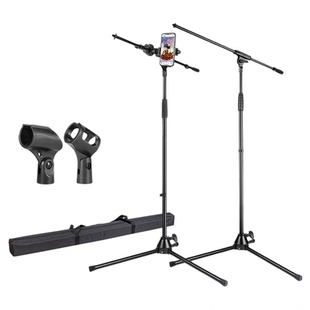 银鱼话筒架子便携户外舞台立式专业咪架手机直播麦架麦克风支架