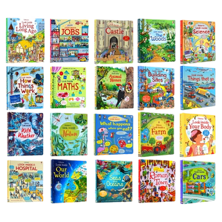 Usborne翻翻书绘本 220元4件 usborne look inside/peep inside/see inside偷偷看里面科普系列英文原版 usborne精装图画书读本