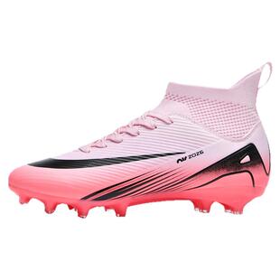 正品2026新款成人女童足球鞋高帮长钉ag学生碎钉tf透气训练鞋棉鞋