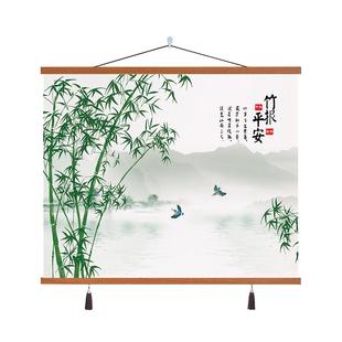 新中式九鱼图电表箱装饰画餐厅配电箱遮挡电闸盒壁画免打孔挂画