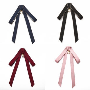 领结女英伦学院风领花别针大蝴蝶结衬衫衣领装饰领针韩国飘带领花