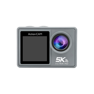 运动相机5K双屏变焦骑行记录仪胸前固定防抖防水vlog摄像机WIFI款