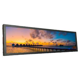 长条形8.8寸便携显示屏Type C一线通高清触摸桌搭电脑机箱温控屏