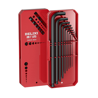 德力西内六角扳手套装t型螺丝刀