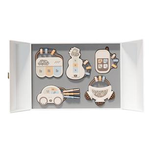 英氏新生儿手摇铃礼盒0-1周岁宝宝音乐启蒙早教益智玩具满月礼物