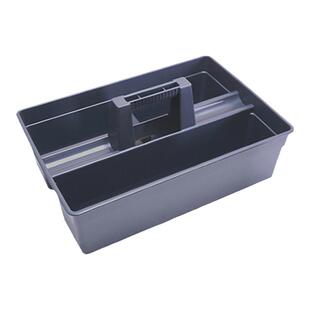 酒店餐厅手提清洁篮客房双格桶塑料方形医院保洁工具篮杂物收纳篮