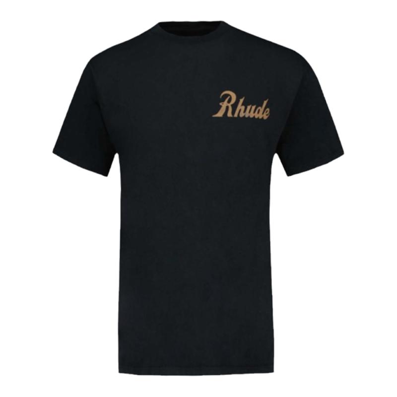 Rhude Sales And Service T-Shirt黑色棉质T恤