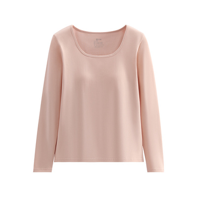 芬腾女士保暖内衣秋冬带胸垫秋衣