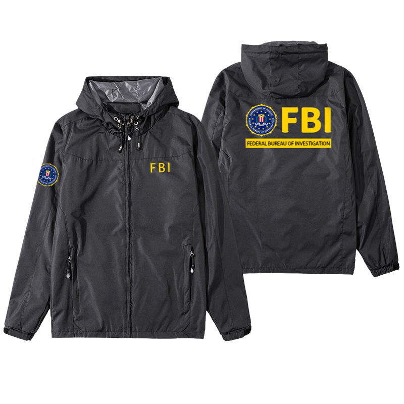 FBI美国联邦调查局特工电影周边开衫夹克男女外套风衣连帽上衣潮