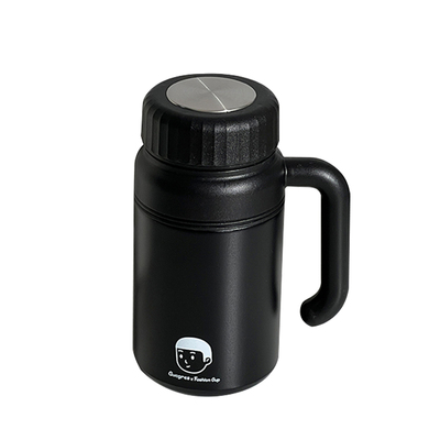 高颜值不锈钢把手保温杯