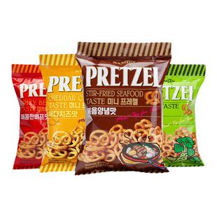 SAMJIN三进蝴蝶酥扭结饼干圈海鲜芥末芝士味休闲小零食品韩国进口