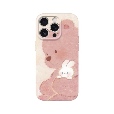 原创拥抱小熊苹果17ProMax手机壳