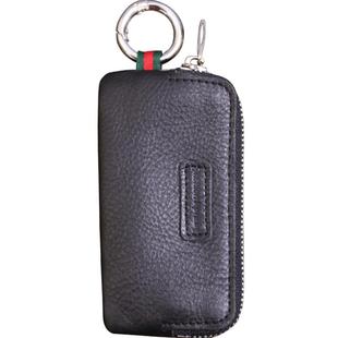 新款迷你小巧真皮通用汽车钥匙包个性创意家庭锁匙套简约门禁卡包