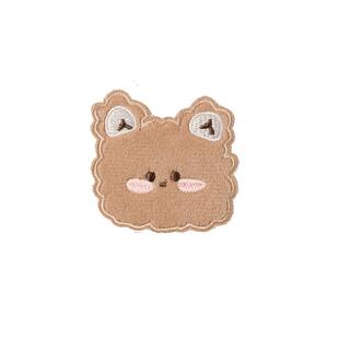 前额刘海贴碎发整理神器卡通小熊成人碎发帖魔术贴头发贴固定粘贴