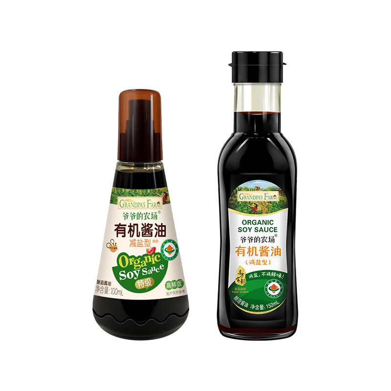 爷爷的农场酱油喷雾有机减盐儿童调味料拌饭料送宝宝婴儿辅食谱