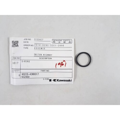 ORing PN 9020540KK017 932950 For Kawasaki 8S60MCE Genuine Pa