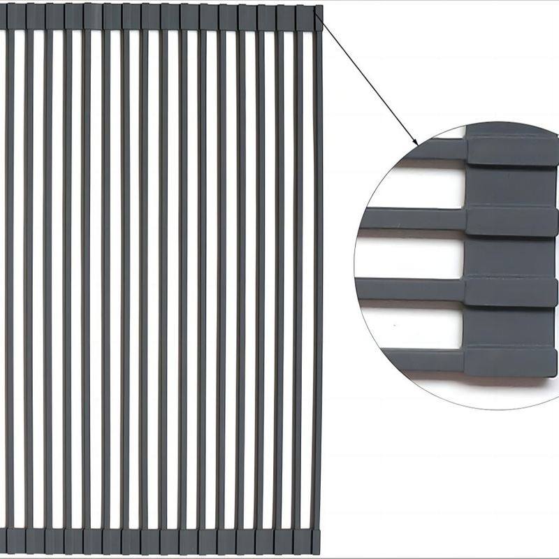 厂家现货硅胶方管卷帘厨房架沥水水槽洗碗池滤碗碟架硅胶置物架水