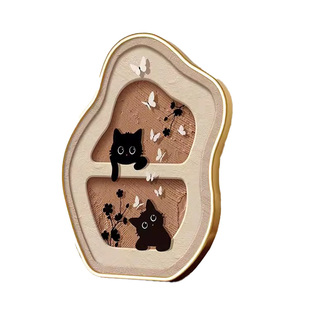 奶油风装饰画摆件客厅电视柜桌面摆画治愈系房间卧室床头柜墙壁画