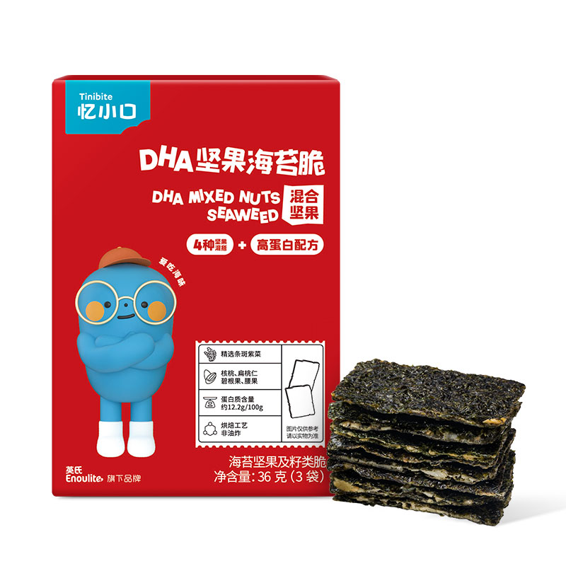 英氏夹心海苔脆坚果奶酪