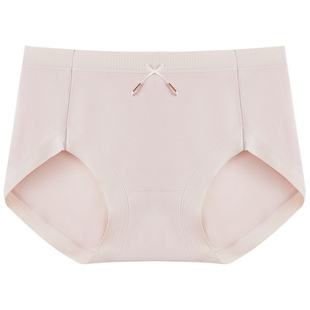 玛伦萨内裤女莫代尔桑蚕丝聚乳酸裆中高腰高弹透气少女生三角短裤