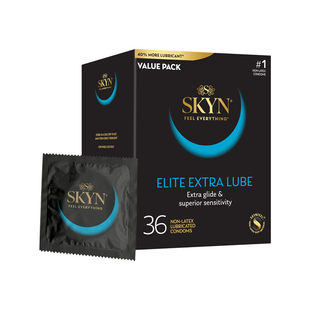 美国SKYN EXTRA LUBE非乳胶53安全套36片无乳胶味超薄丝滑避孕套