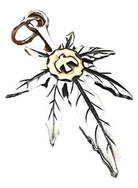 叶子项坠纯银时尚饰品男女潮饰