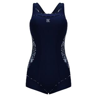 BE范德安2025年新款竞速遮肚防晒简约平角连体女士大码专业游泳衣