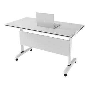 固定折叠会议桌白色学习课桌辅导机构培训桌现代简约长条桌椅组合