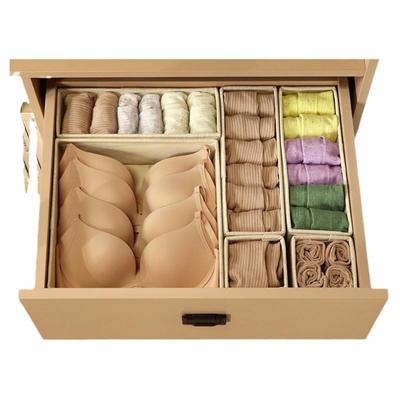 圆本优质棉麻内衣收纳盒组合款